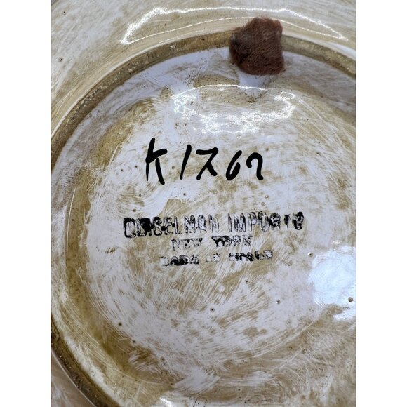 Octagonal Dish Handmade Pottery, Hand Painted # K1267 - Picture 6 of 7